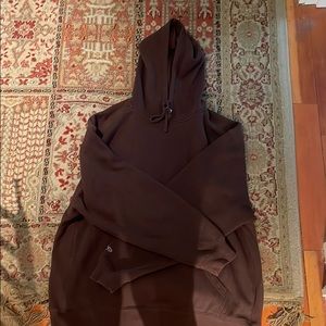 perfect oversize brown champion hoodie